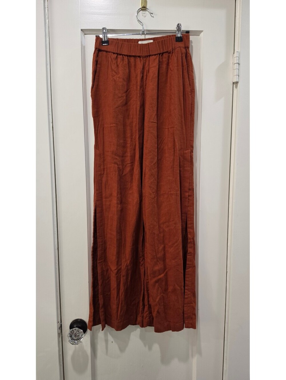 Abercrombie & Fitch Wide Leg Pants XS Rust Orange